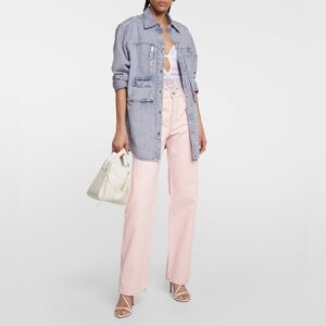 Re/Done - Loose Long Rigid Jeans Washed Pink Size 31